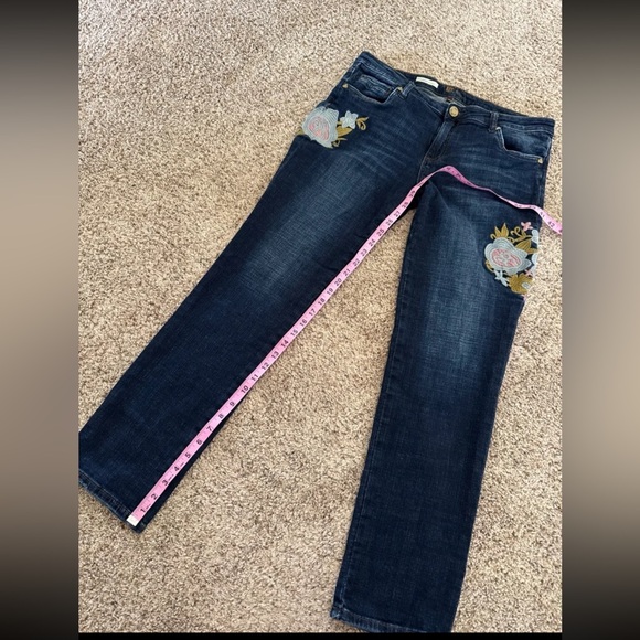 Kut from the Kloth Catherine Embroidered Boyfriend Jeans 
size 12 - Picture 10 of 12